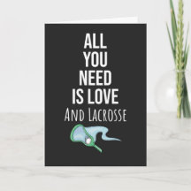 Cartões Bonitos de Lacrosse do Time do Goleiro com