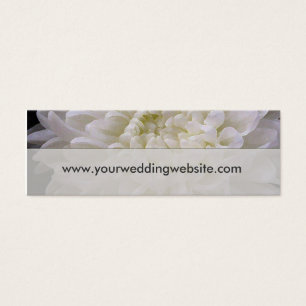 Cartões brancos do Web site do casamento
