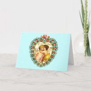 Cartões Cardíacos Vintage Cherubs