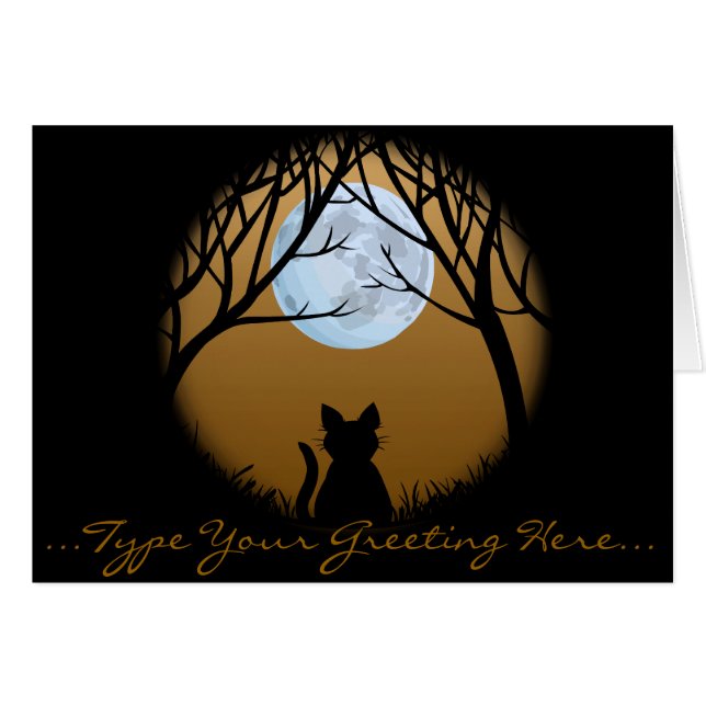 Cartões Cat Personalizados Cartões Cat Lover Perso (Frente Horizontal)