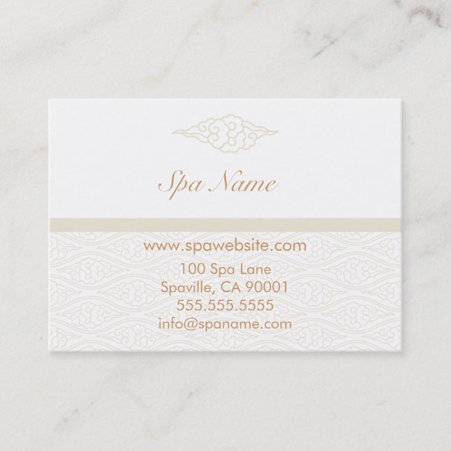 Cartões chineses do vale dos termas da nuvem (Frente)