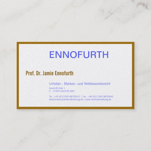 Cartões clássicos de procurador (Frente)