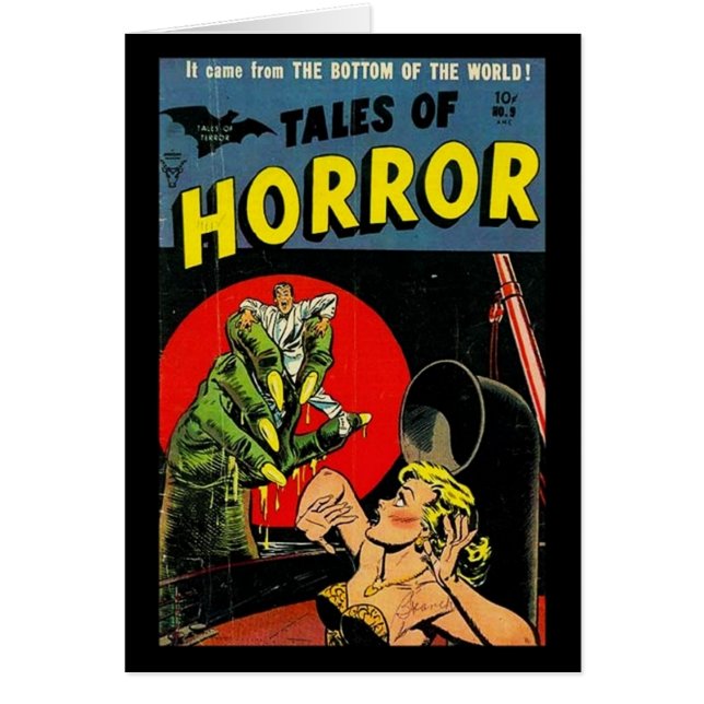 Cartões Cobrir de livros em quadrinhos (Frente)