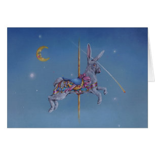 Cartões - coelho do carrossel