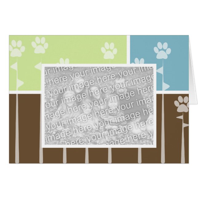 Cartões com fotos das patas do primavera (Frente Horizontal)