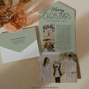Cartões com fotos de Férias da Newsletter de Natal