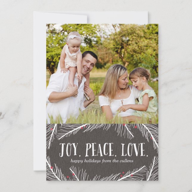 Cartões com fotos de Férias das Ramais de inverno (Frente)