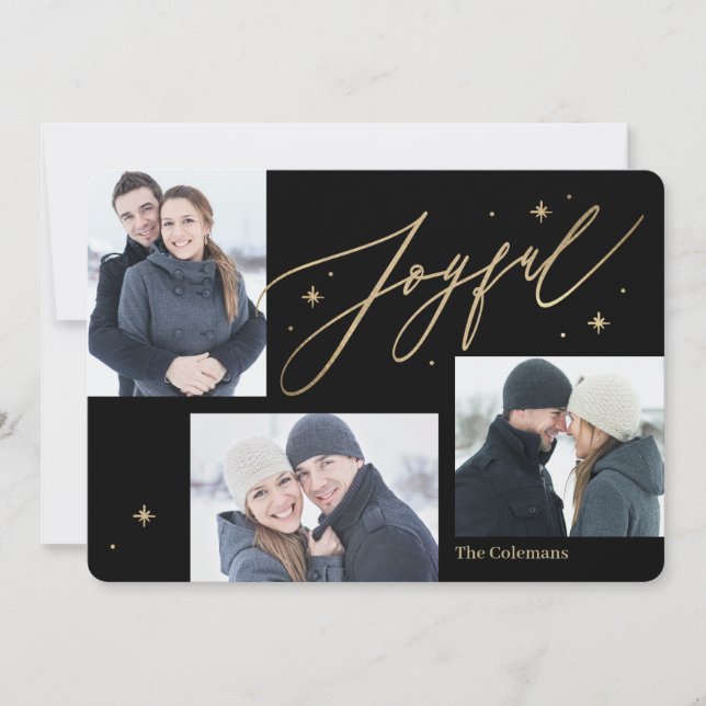 Cartões com fotos de Férias do Joyful Times 3 (Frente)