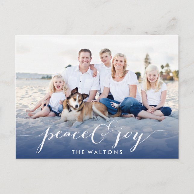 CARTÕES COM FOTOS DE JOY & PEACE HOLIDAY (Frente)