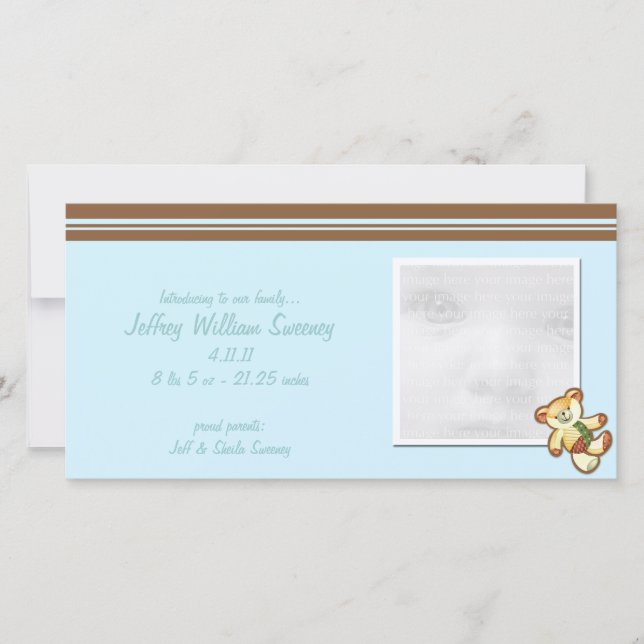 Cartões com fotos de lançamento do Bear Azul (Frente)