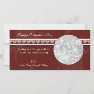 Cartões com fotos de Namorados de Corações Vermelh