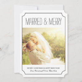 Cartões com fotos de Natal Clássicos Casados e Fel