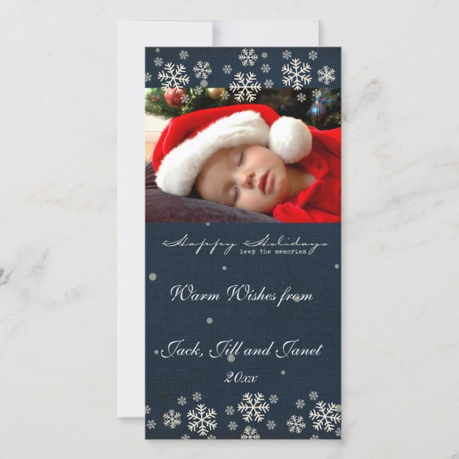 Cartões com fotos de Natal Warm Wish (Frente)