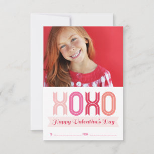 Cartões com fotos do Dia de os namorados XOXO Lov