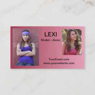 Cartões com fotos dos Headshots dos cartões de