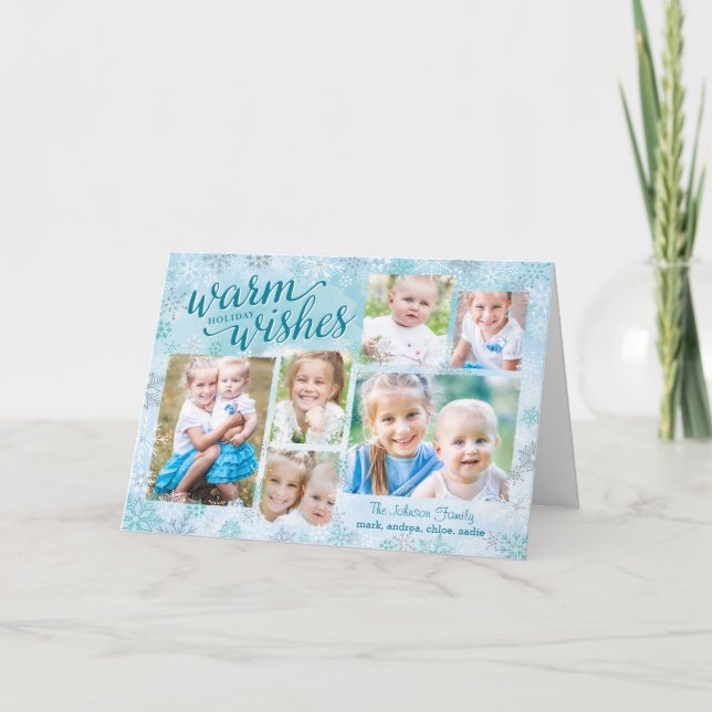 Cartões com fotos Feriados de Colagem Whimsy (Frente)