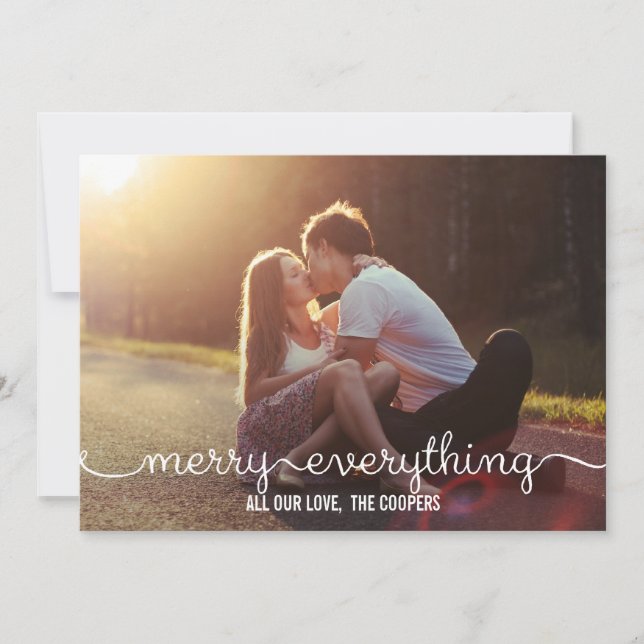 CARTÕES COM FOTOS Feriados LOVELMENTE SCRIPT (Frente)