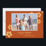 Cartões com fotos tropicais do feriado da praia<br><div class="desc">Os cartões com fotos tropicais do feriado da praia embellished com hibiscus florescem.</div>