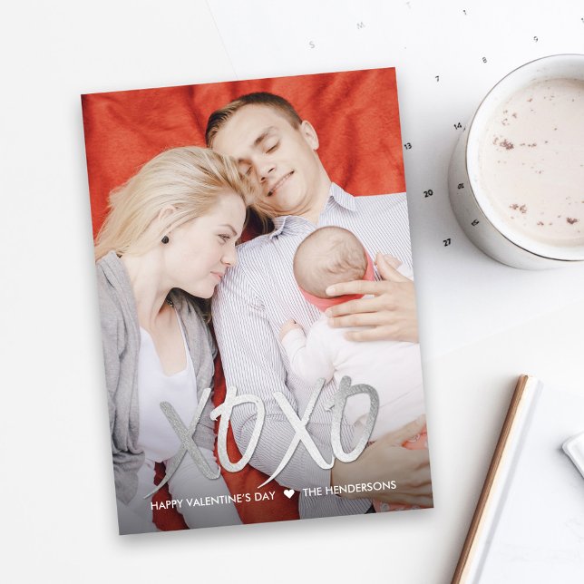 Cartões com fotos XOXO brilhante (Criador carregado)