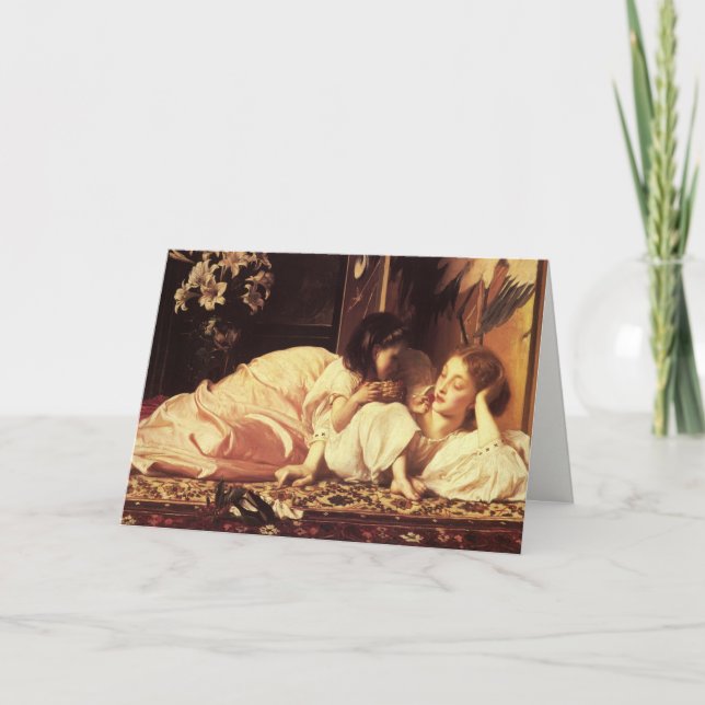Cartões com senhor Frederick Leighton Pintura (Frente)