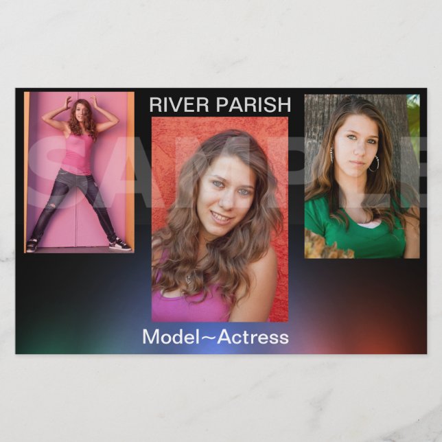 Cartões Comp De Captura De Cabeça Do Modelo Do bar (Frente)