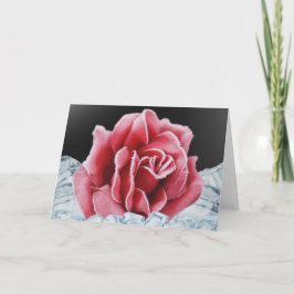 Cartões cor-de-rosa congelados
