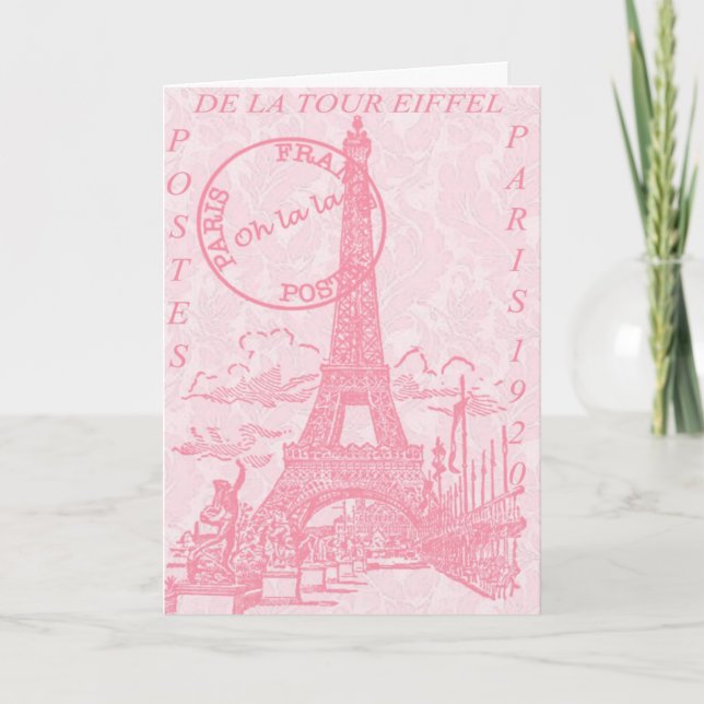 Cartões cor-de-rosa de Eiffel (Frente)