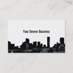 Cartões customizáveis da skyline de Denver