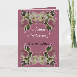Cartões customizáveis felizes de Anniversay