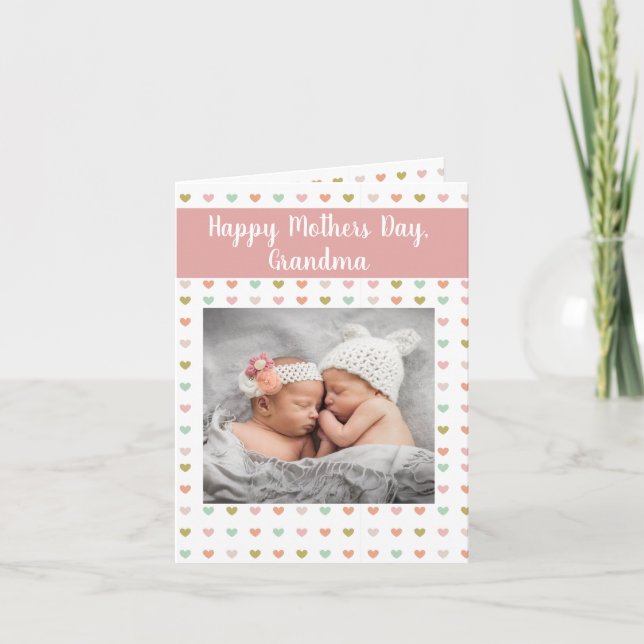 Cartões da avó para Dia de as mães (Frente)