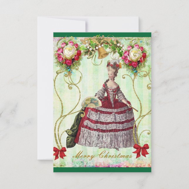 Cartões da bolsa de Marie do Victorian do Natal (Frente)