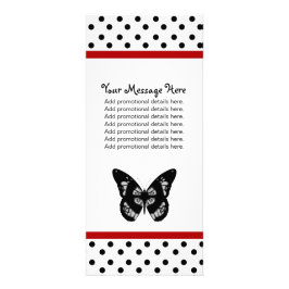 Cartões da borboleta e da cremalheira das bolinhas