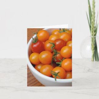 Cartões da fotografia dos tomates de cereja