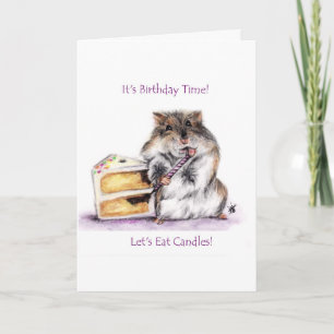 Cartões da Hora de Aniversário (Hamster)