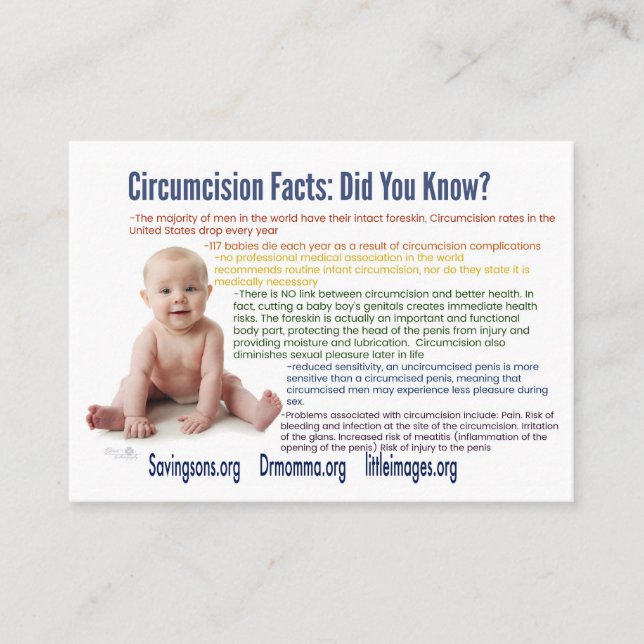 Cartões da informação de Intactivism (Frente)