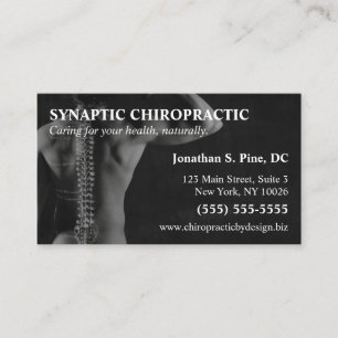 Cartões da nomeação da foto do Chiropractor