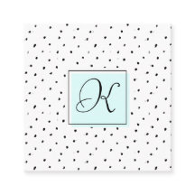 Cartões da nomeação do monograma do salão de