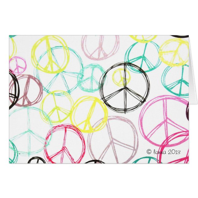 Cartões da paz (Frente Horizontal)