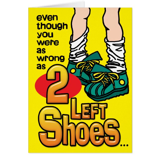 Cartões da prisão - 2 calçados esquerdos (Frente)