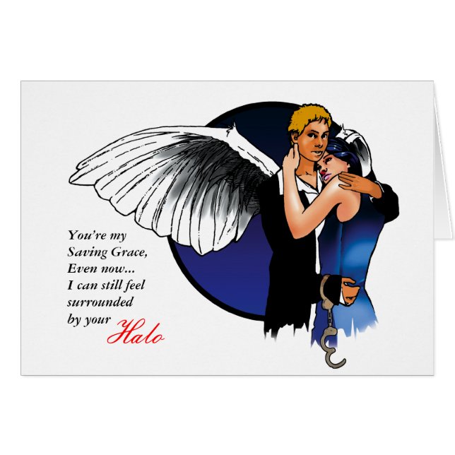 Cartões da prisão - anjo Loving (Frente Horizontal)