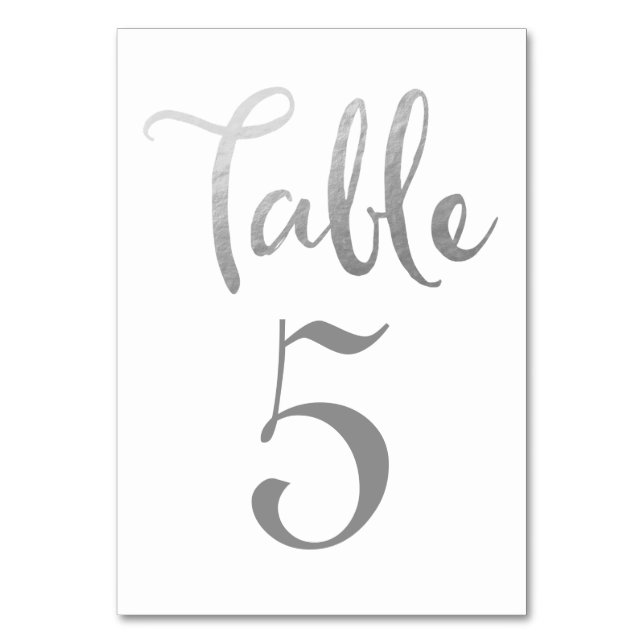 Cartões da tipografia do número da mesa do (Frente)