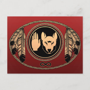 Cartões das Nações - Lobo Cartões de Arte Nati