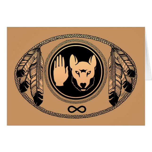 Cartões das Primeiras Nações Metis Rebeldia Cartõe (Frente Horizontal)