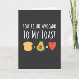Cartões de Abacate Fofos Frutas Vegano Vegetariano