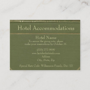 Cartões de abrigo do Hotel Vintage Book