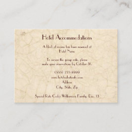 Cartões de abrigo para hotéis