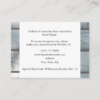 Cartões de abrigo para hotéis