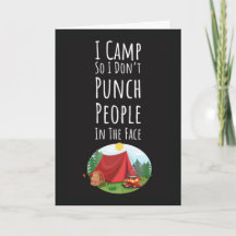Cartões de Acampamento Divertidos para Adultos Fog