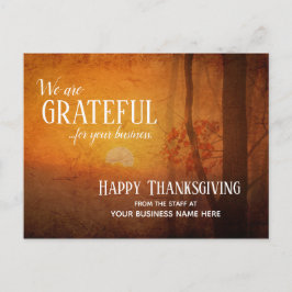Cartões de Ação de Graças de Outono para Empresas