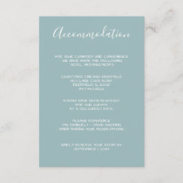 Cartões de acomodação Monogram Crest Gold Blue